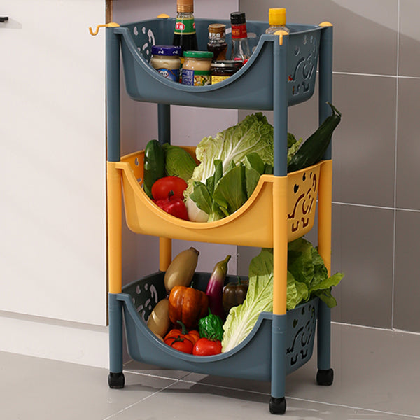 Contemporary Plastic Bookshelf Open Back Vertical Bookcase for Home