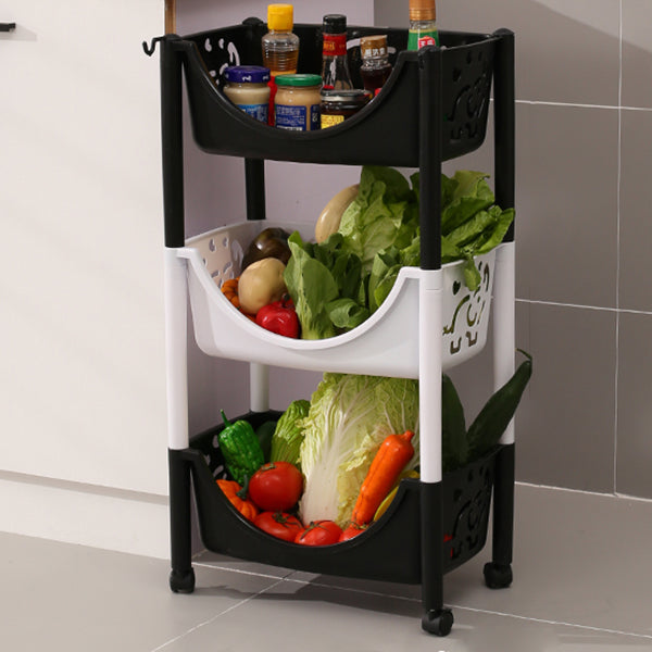 Contemporary Plastic Bookshelf Open Back Vertical Bookcase for Home