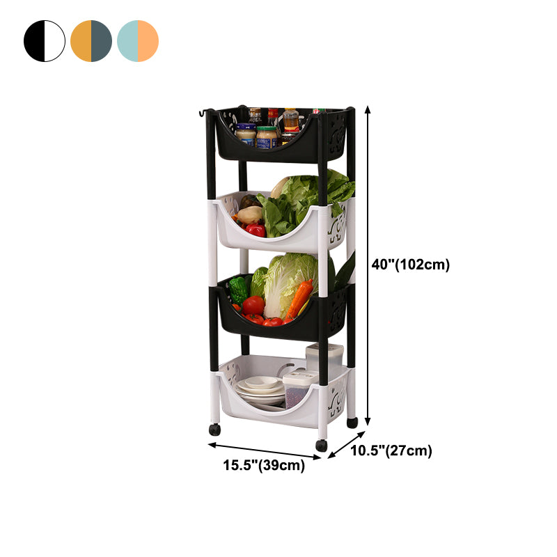 Contemporary Plastic Bookshelf Open Back Vertical Bookcase for Home