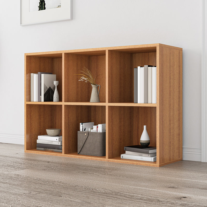 Closed Back Bookshelf Contemporary Style Bookcase for Office Home Study Room