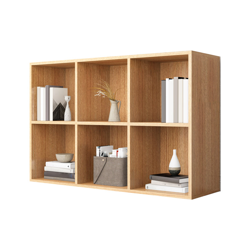 Closed Back Bookshelf Contemporary Style Bookcase for Office Home Study Room
