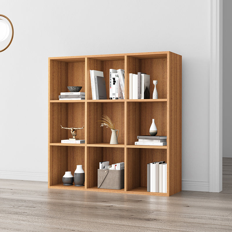 Closed Back Bookshelf Contemporary Style Bookcase for Office Home Study Room