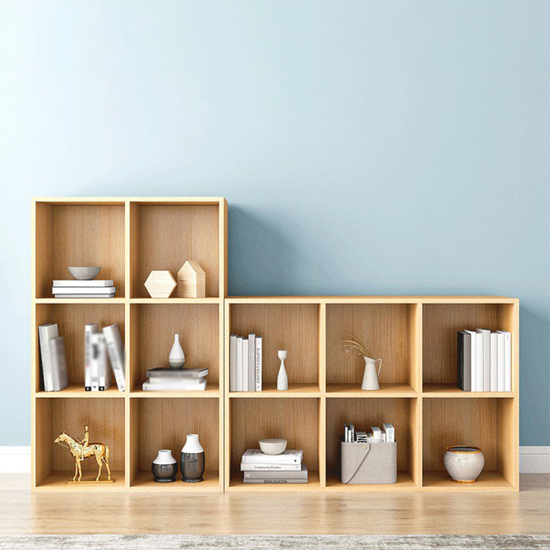 Closed Back Bookshelf Contemporary Style Bookcase for Office Home Study Room