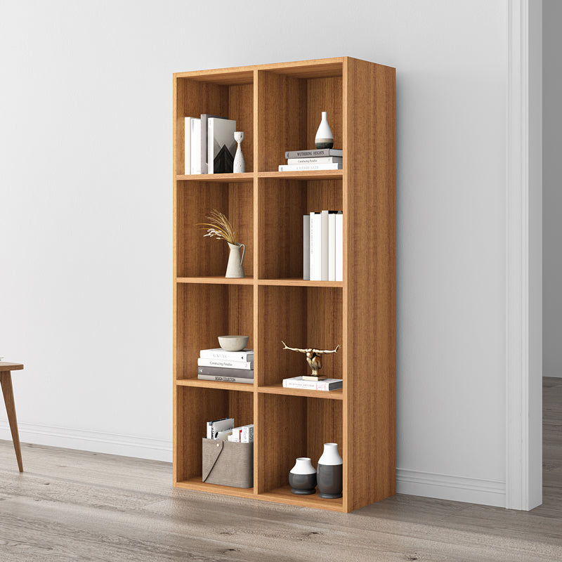 Closed Back Bookshelf Contemporary Style Bookcase for Office Home Study Room