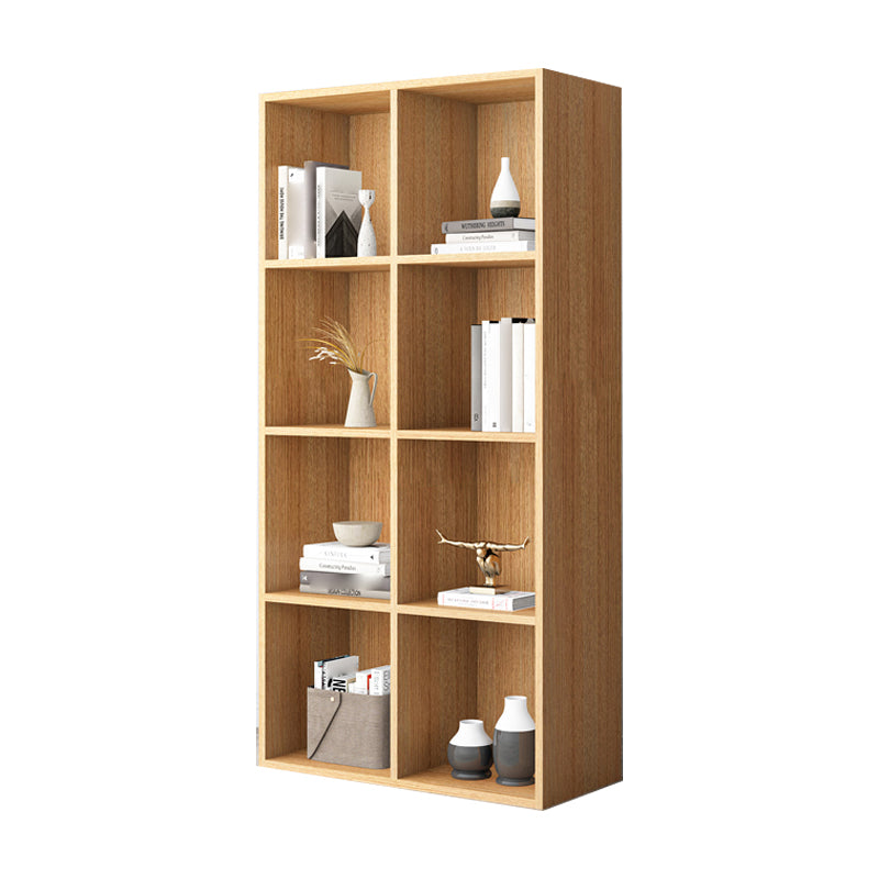 Closed Back Bookshelf Contemporary Style Bookcase for Office Home Study Room