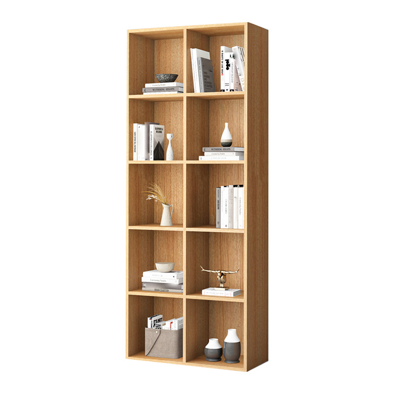 Closed Back Bookshelf Contemporary Style Bookcase for Office Home Study Room