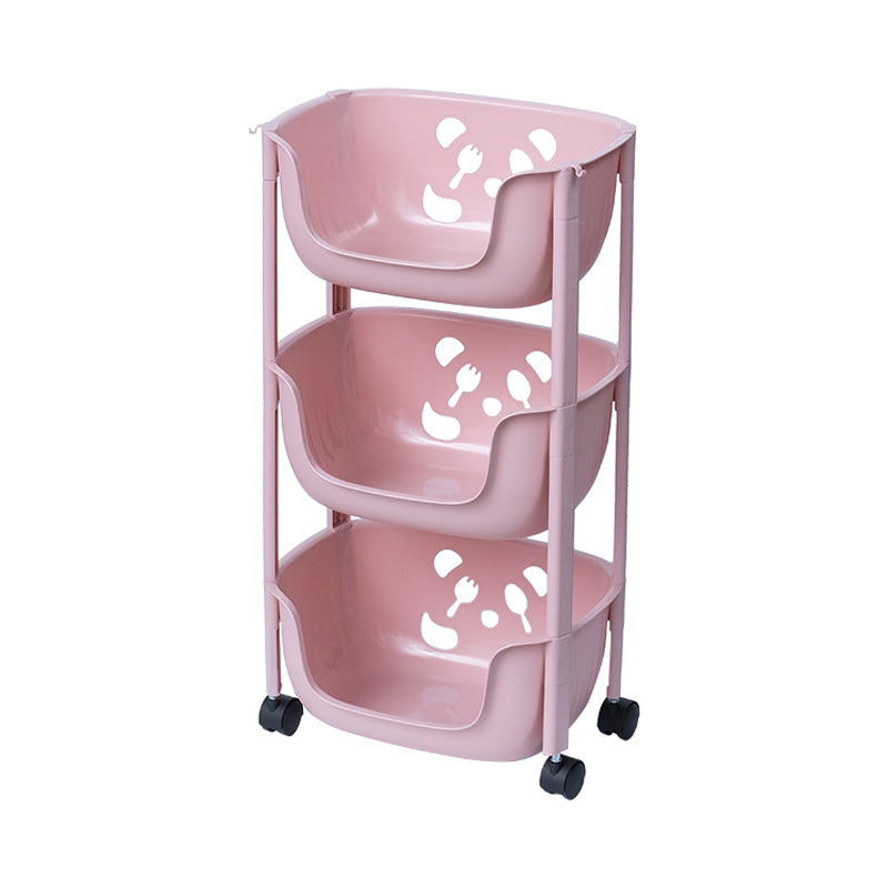 Plastic Contemporary Geometric Bookshelf Vertical Open Bookcase for Home