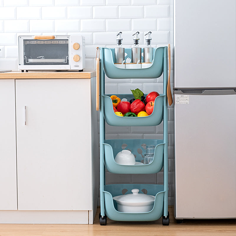 Plastic Contemporary Geometric Bookshelf Vertical Open Bookcase for Home