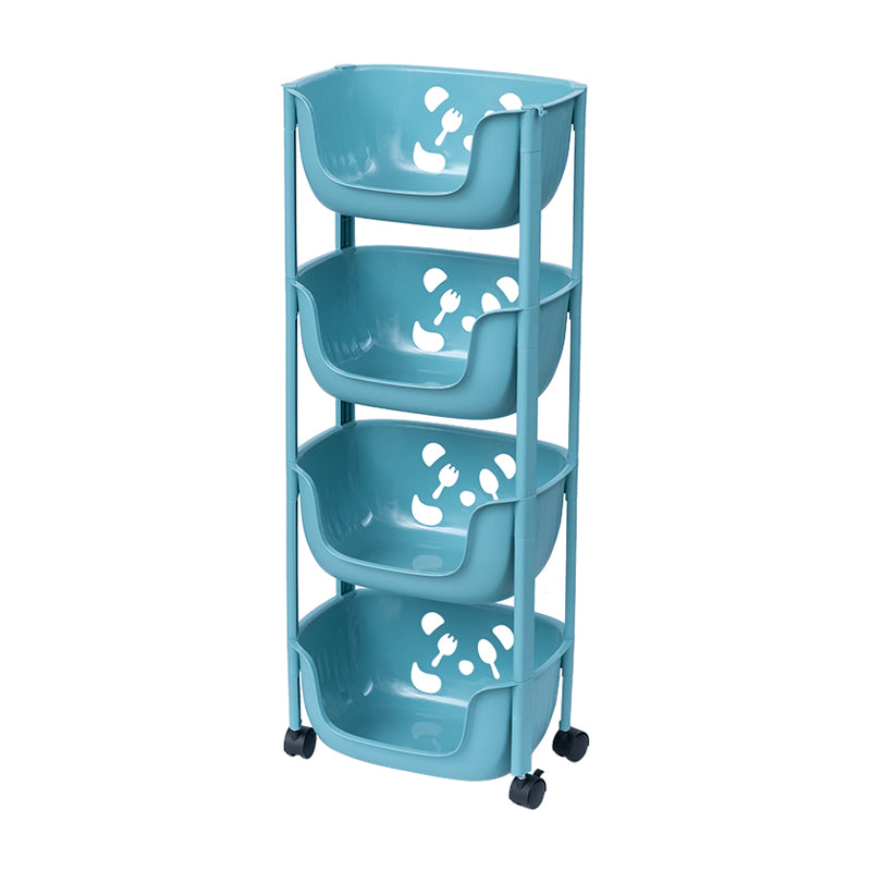 Plastic Contemporary Geometric Bookshelf Vertical Open Bookcase for Home