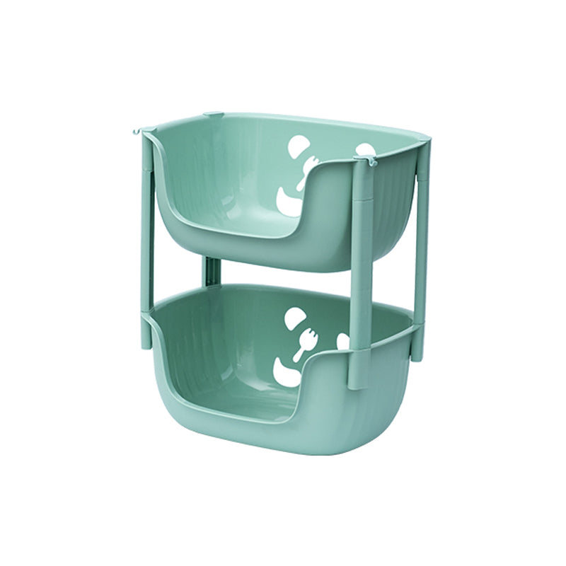 Plastic Contemporary Geometric Bookshelf Vertical Open Bookcase for Home