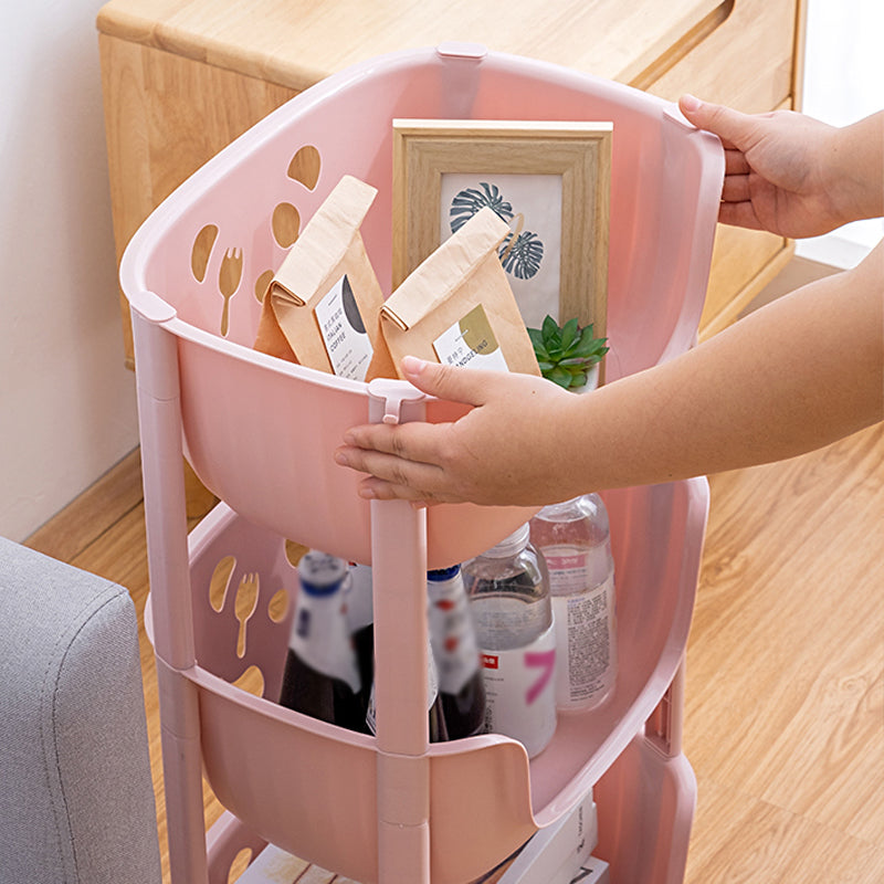 Plastic Contemporary Geometric Bookshelf Vertical Open Bookcase for Home