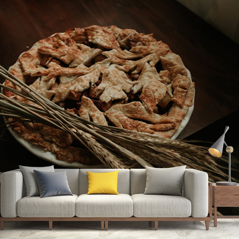 Modern Style Photography Mural Wallpaper Dessert Pattern Indoor Wall Mural