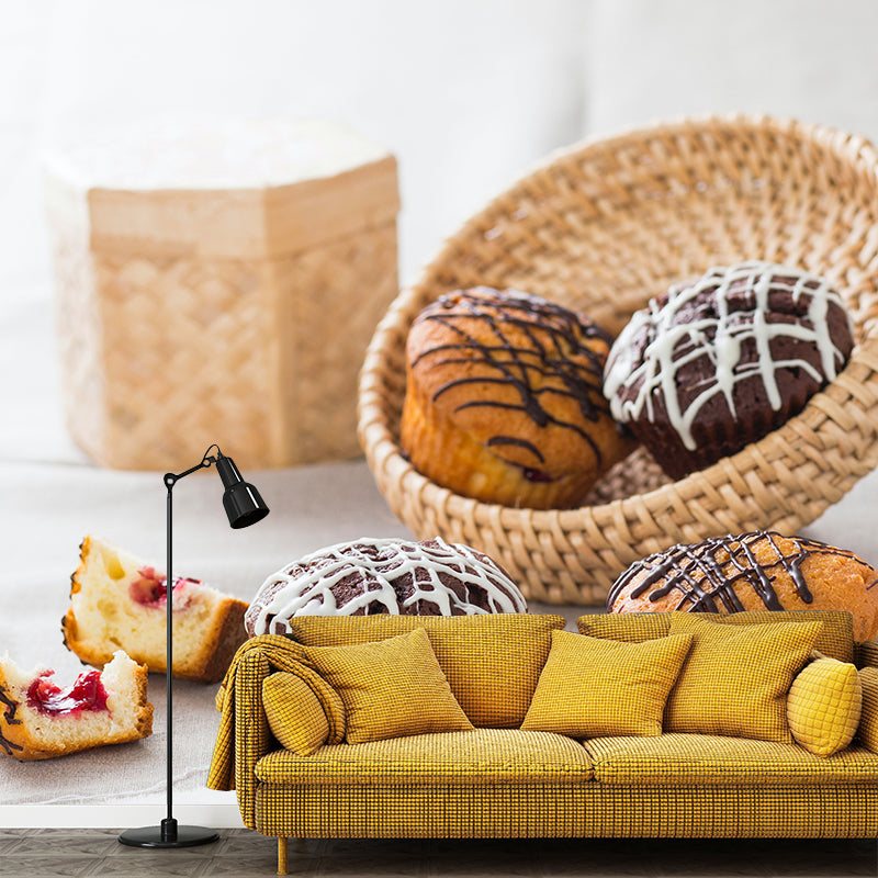 Photography Stain Resistant Mural Wallpaper Dessert Pattern Sleeping Room Wall Mural