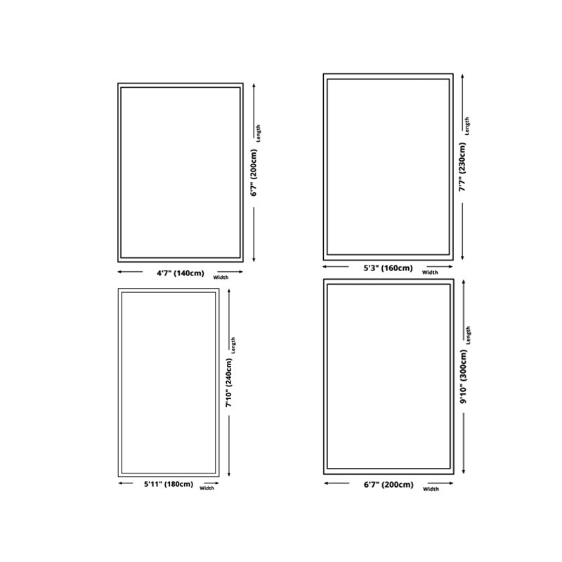 European Ethnic Style Rug Living Room Carpet Polyester Washable Area Rug