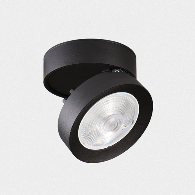 Cylindrical Shape Ceiling Lamp Modern Simple Style Aluminium 1 Light Flush Mount for Bedroom Aisle