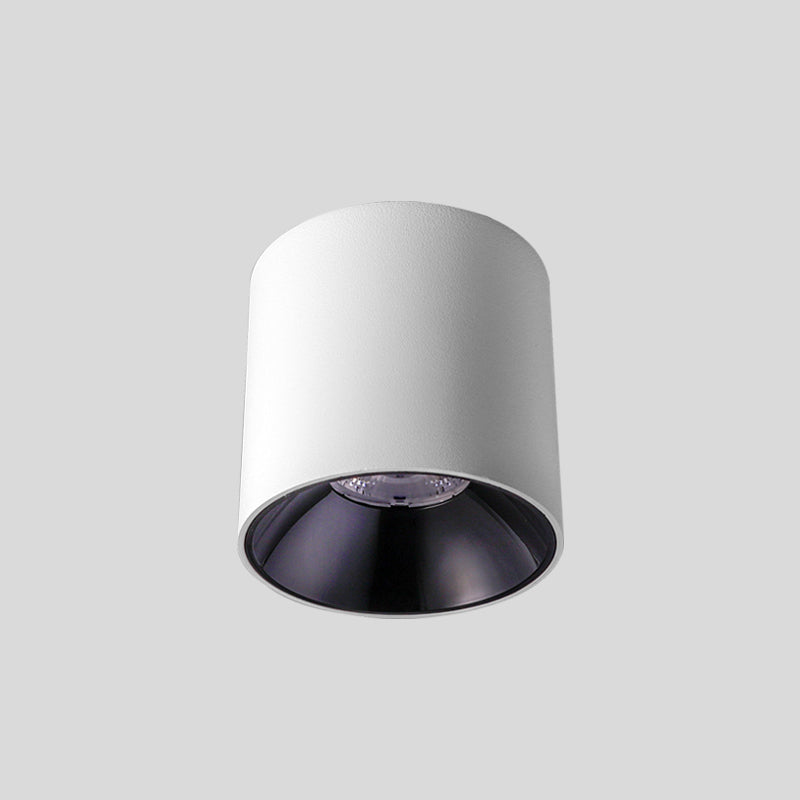Cylindrical Shape LED Ceiling Lamp Modern Simple Style Aluminium 1 Light Flush Mount