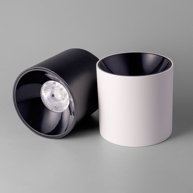 Cylindrical Shape LED Ceiling Lamp Modern Simple Style Aluminium 1 Light Flush Mount