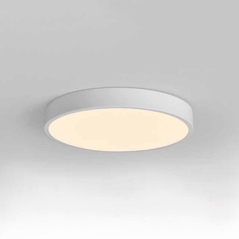 Round Shape LED Ceiling Lamp Macaroon Modern Simple Style Iron 1 Light Flush Mount for Bedroom Aisle