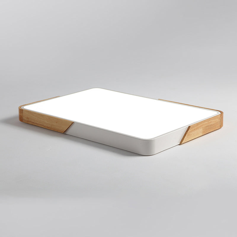 Geometry Shape LED Ceiling Lamp Macaroon Modern Simple Style Iron 1 Light Flush Mount for Study