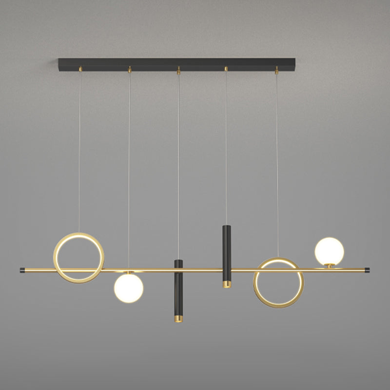 6-Light Contemporary Pendant Lights Geometry Metal Pendant Light Fixtures