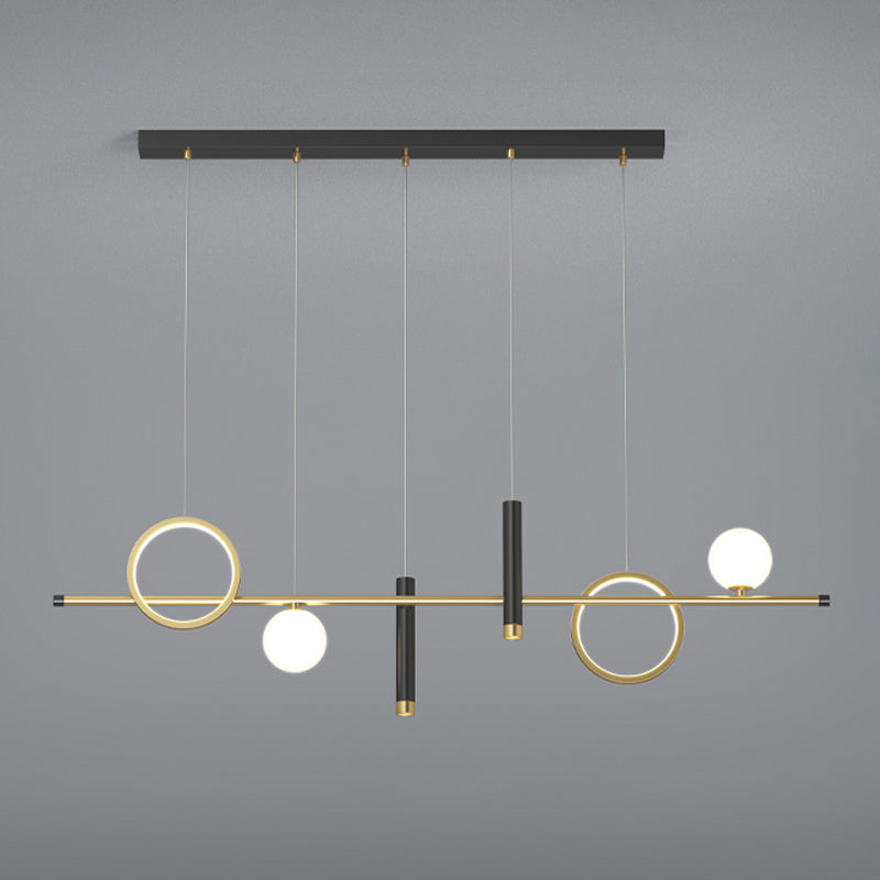 6-Light Contemporary Pendant Lights Geometry Metal Pendant Light Fixtures