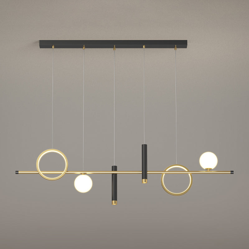 6-Light Contemporary Pendant Lights Geometry Metal Pendant Light Fixtures