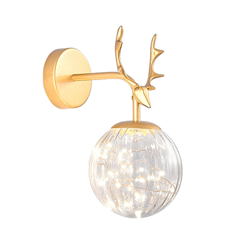 Kugelform Glaswand Licht moderner Stil 1 Leicht Wandhalterung Licht