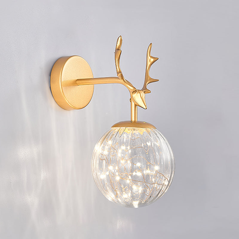 Kugelform Glaswand Licht moderner Stil 1 Leicht Wandhalterung Licht