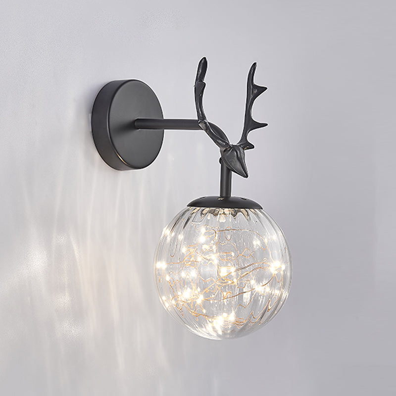 Kugelform Glaswand Licht moderner Stil 1 Leicht Wandhalterung Licht