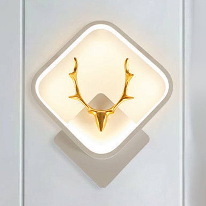 Modern Simple Wall Mount Light LED Wall Sconce Light with Silica Gel Shade for Bedroom