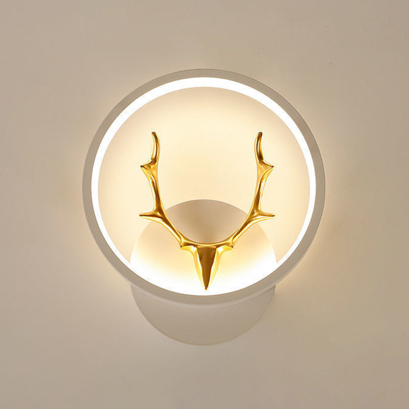 Modern Simple Wall Mount Light LED Wall Sconce Light with Silica Gel Shade for Bedroom