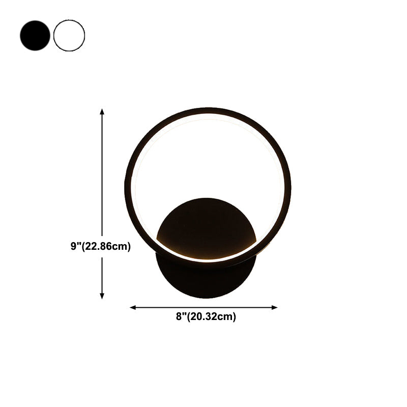 Modern Simple Wall Mount Light LED Wall Sconce Light with Silica Gel Shade for Bedroom