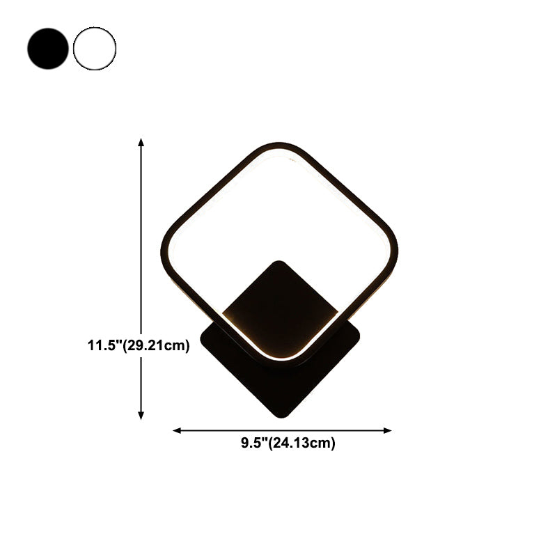 Modern Simple Wall Mount Light LED Wall Sconce Light with Silica Gel Shade for Bedroom