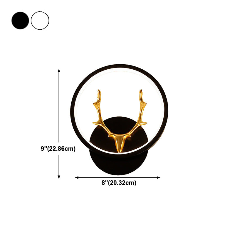 Modern Simple Wall Mount Light LED Wall Sconce Light with Silica Gel Shade for Bedroom