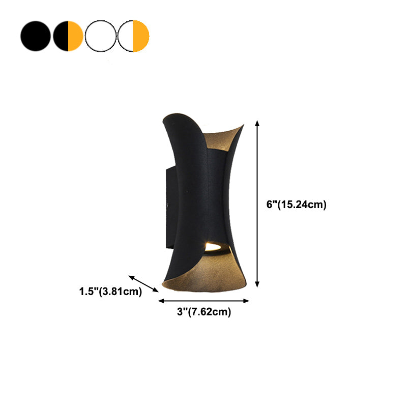 Aluminum Wall Mount Light LED Wall Sconce Light with Metal Shade for Bedroom