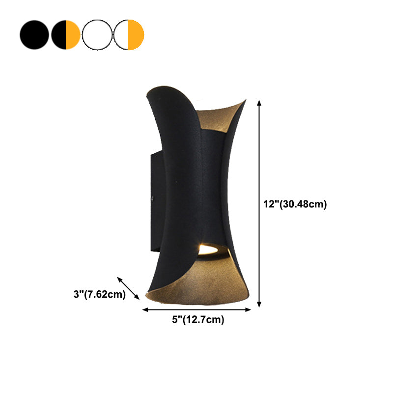 Aluminum Wall Mount Light LED Wall Sconce Light with Metal Shade for Bedroom