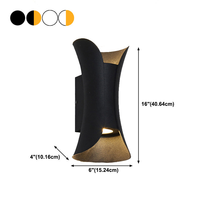 Aluminum Wall Mount Light LED Wall Sconce Light with Metal Shade for Bedroom