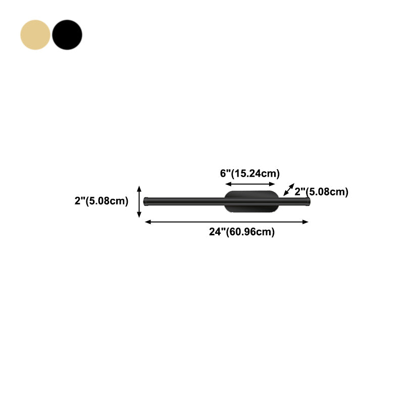 Strip Shape Wall Mount Light Modern LED Wall Sconce Light with Acrylic Shade for Bedside