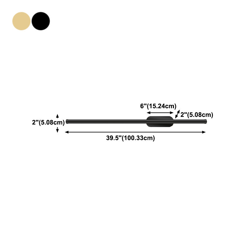 Strip Shape Wall Mount Light Modern LED Wall Sconce Light with Acrylic Shade for Bedside