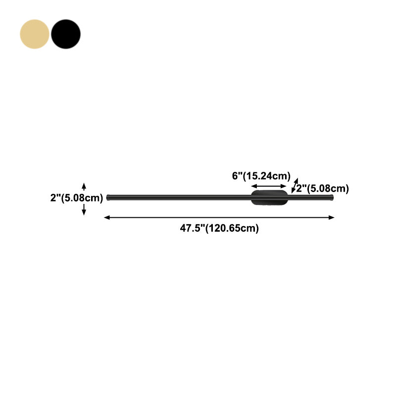 Strip Shape Wall Mount Light Modern LED Wall Sconce Light with Acrylic Shade for Bedside