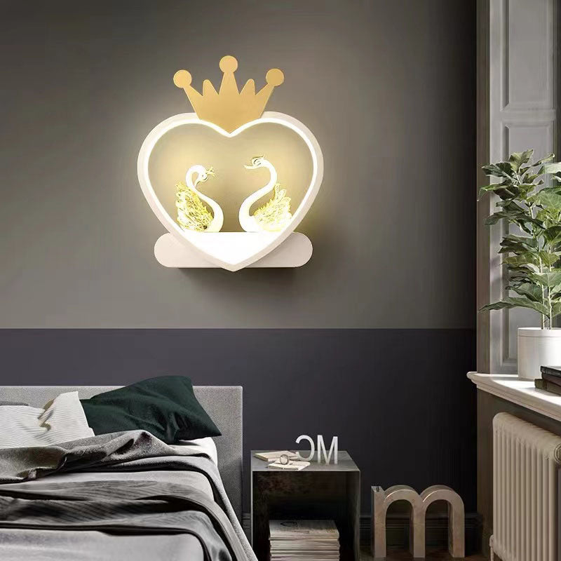Geometry Shape Wall Light Kids Style Metal 1-Light Wall Mount Light