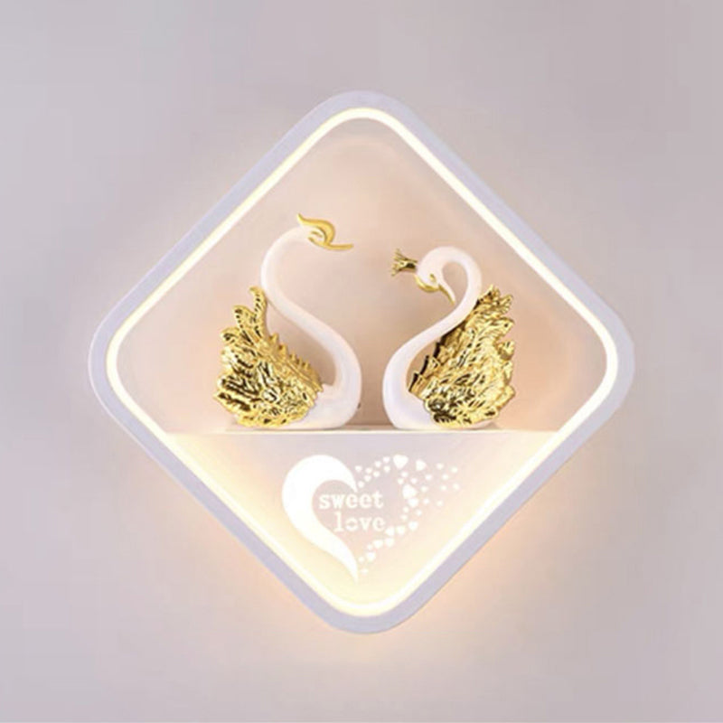 Geometry Shape Wall Light Kids Style Metal 1-Light Wall Mount Light