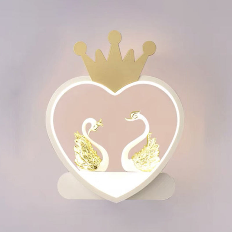 Geometry Shape Wall Light Kids Style Metal 1-Light Wall Mount Light