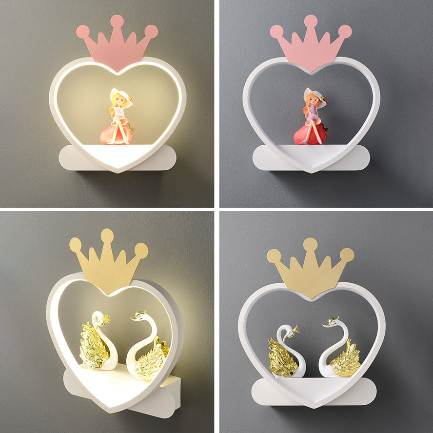 Geometry Shape Wall Light Kids Style Metal 1-Light Wall Mount Light