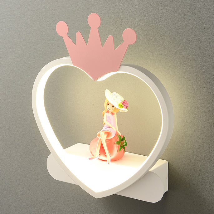 Geometry Shape Wall Light Kids Style Metal 1-Light Wall Mount Light