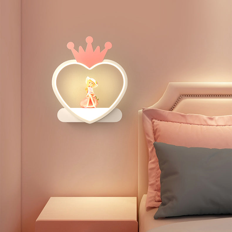 Geometry Shape Wall Light Kids Style Metal 1-Light Wall Mount Light