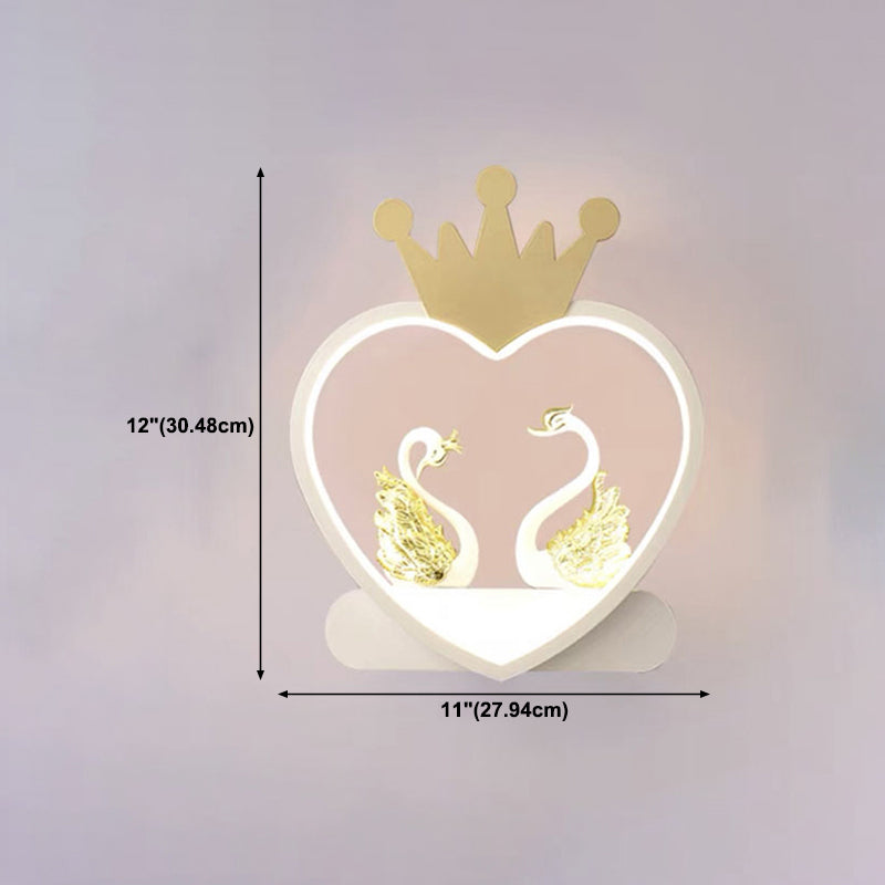 Geometry Shape Wall Light Kids Style Metal 1-Light Wall Mount Light