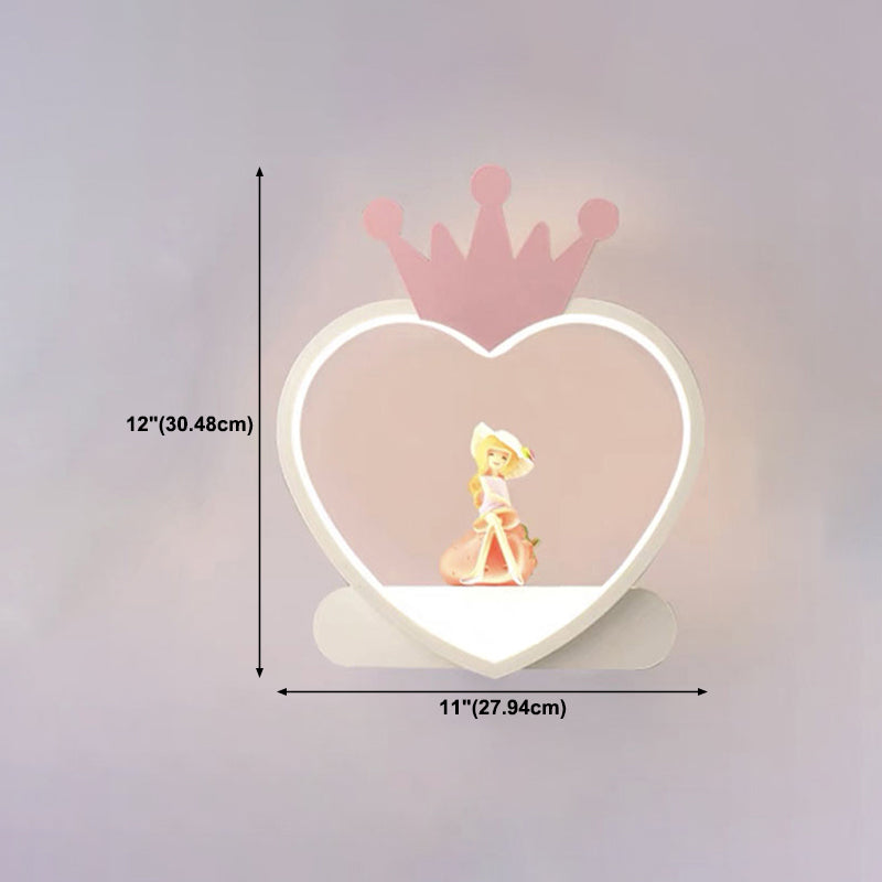 Geometry Shape Wall Light Kids Style Metal 1-Light Wall Mount Light