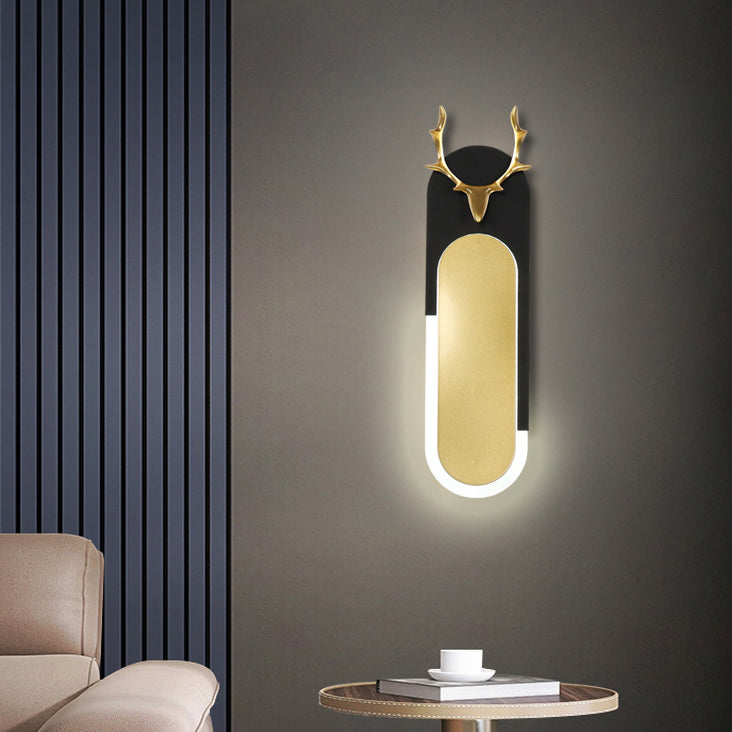 Geometry Shape Wall Light Modern Style Metal 1-Light Wall Mount Light