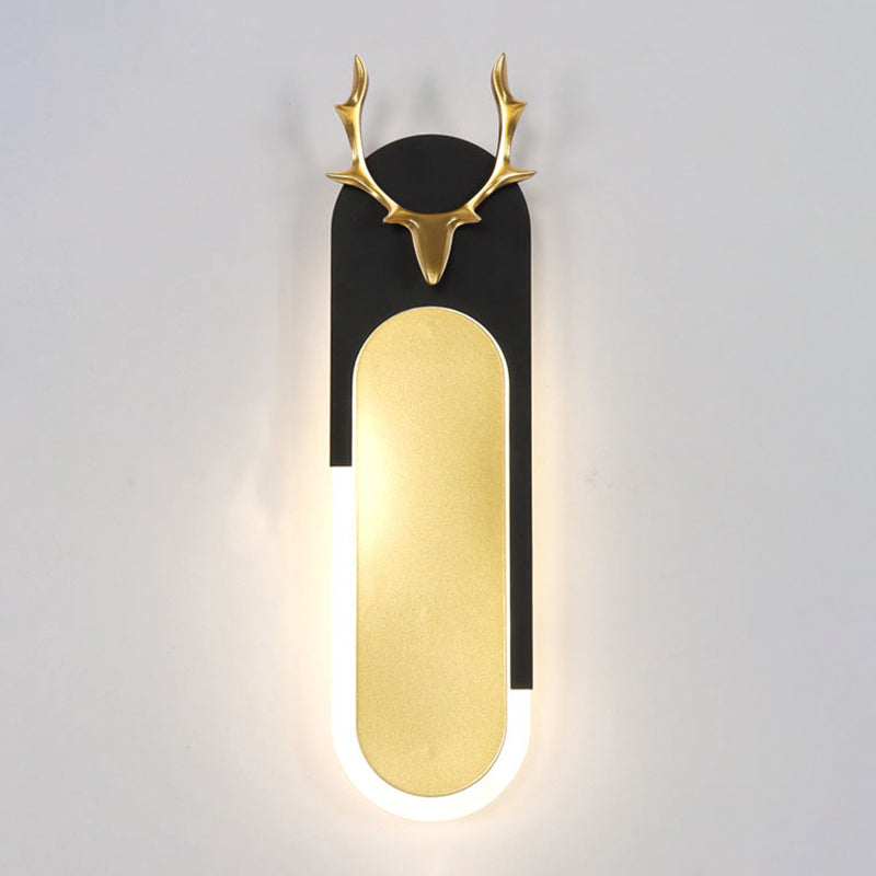 Geometry Shape Wall Light Modern Style Metal 1-Light Wall Mount Light